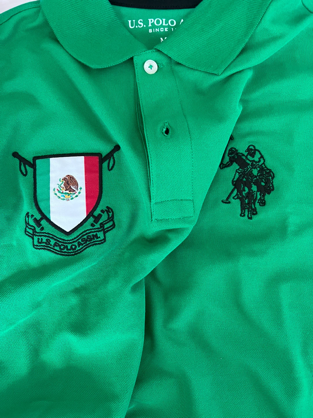 U.S. Polo Assn. Green Polo Shirt - Medium - photo 5