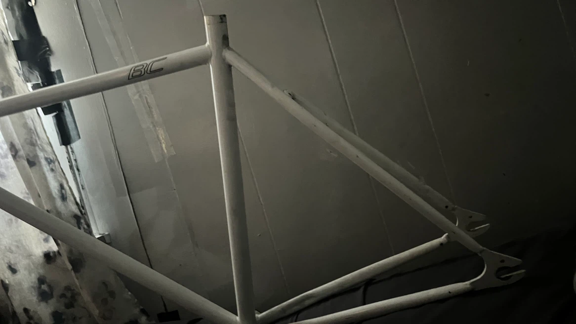 White BC Bicycle Frame