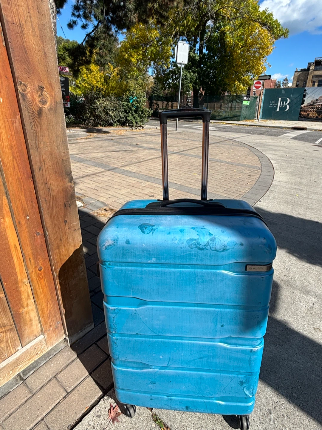 Large Check in GoLite Blue Hardside Spinner Suitcase - photo 2