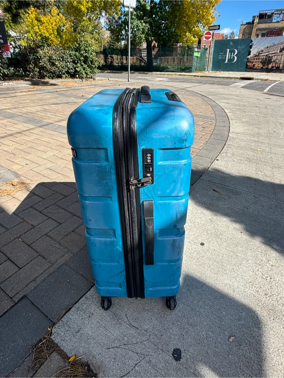 Large Check in GoLite Blue Hardside Spinner Suitcase - photo 3