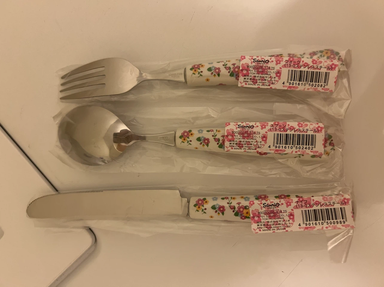 Sanrio Hello Kitty Floral Cutlery Set - photo 2