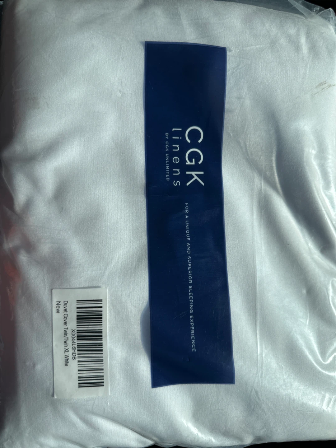 CGK Linens Twin/Twin XL Duvet Cover - White - photo 2