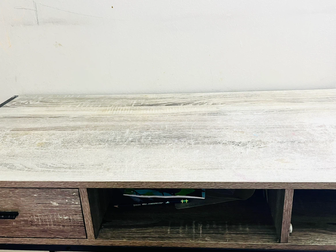 Industrial Style Wooden Desk - photo 2
