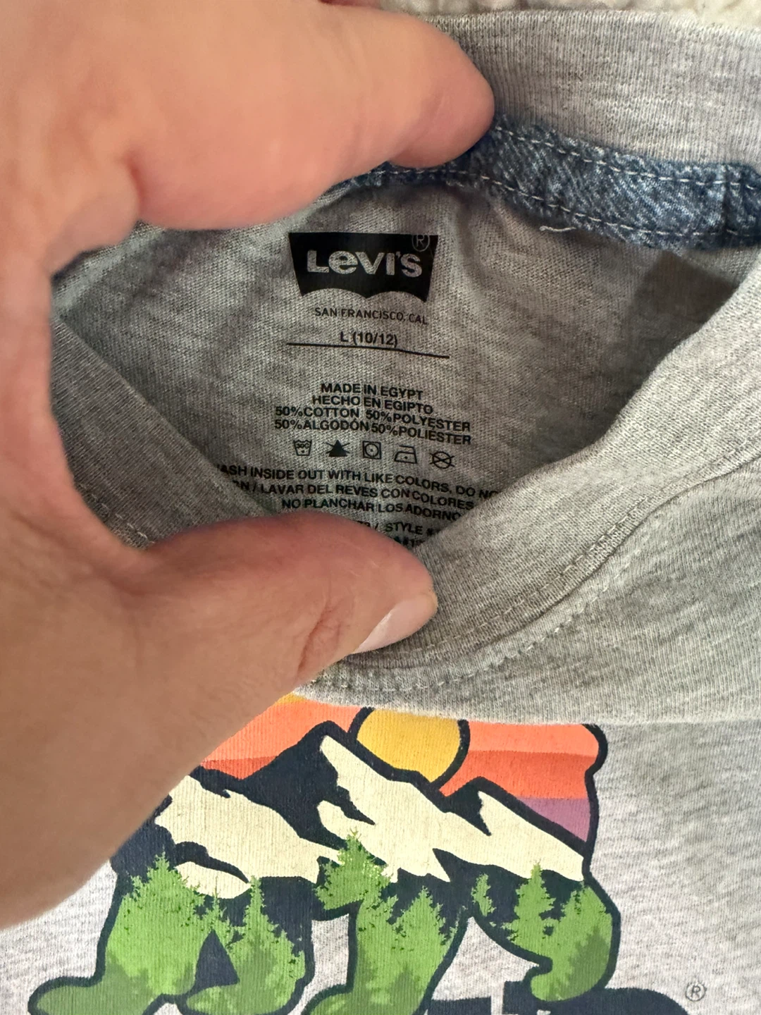 Levi's Graphic T-Shirt Gray Size L(10/12) - photo 2