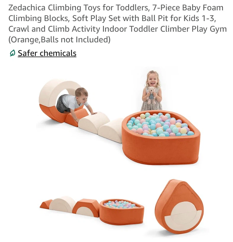 New 7-Piece Baby Foam Climbing Blocks