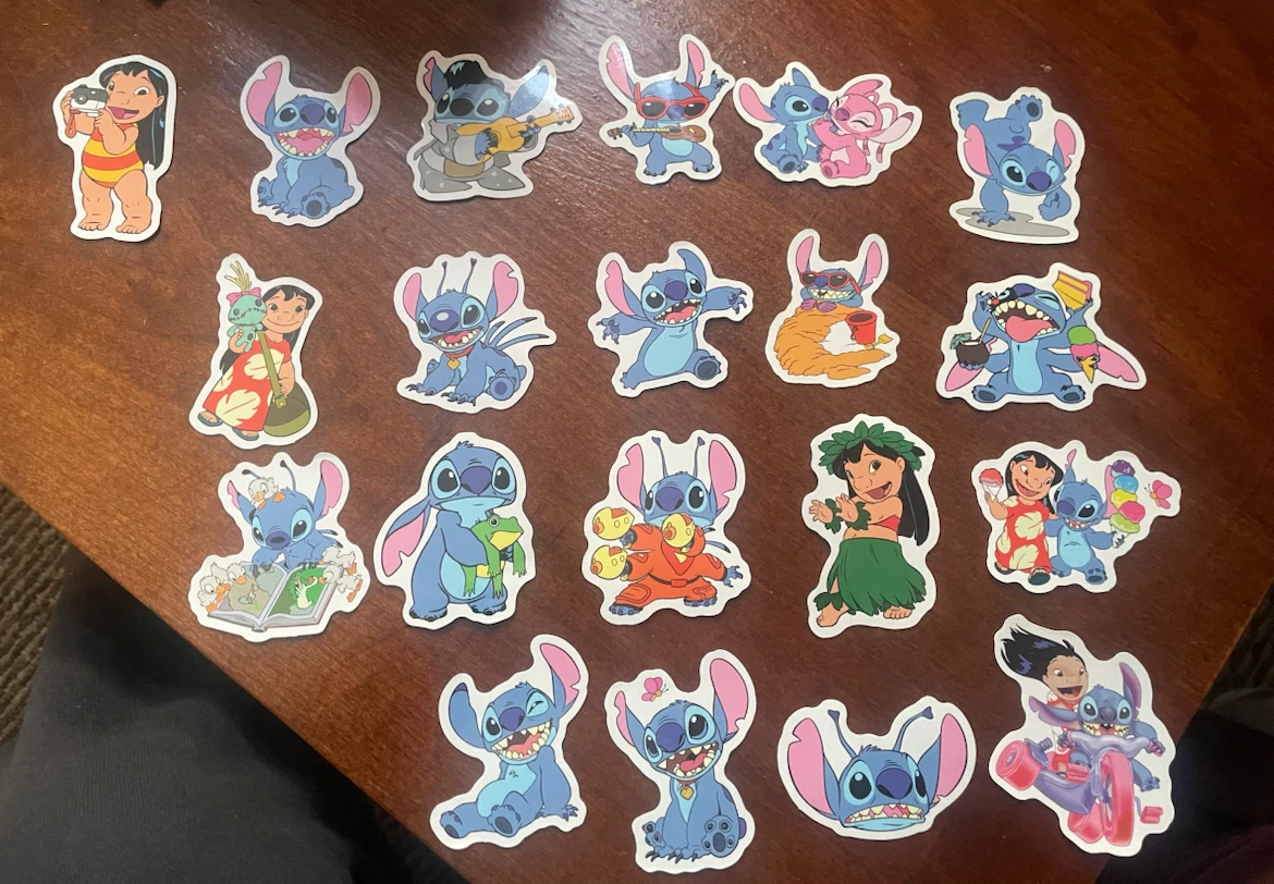 50 Lilo & Stitch Vinyl Sticker Lot