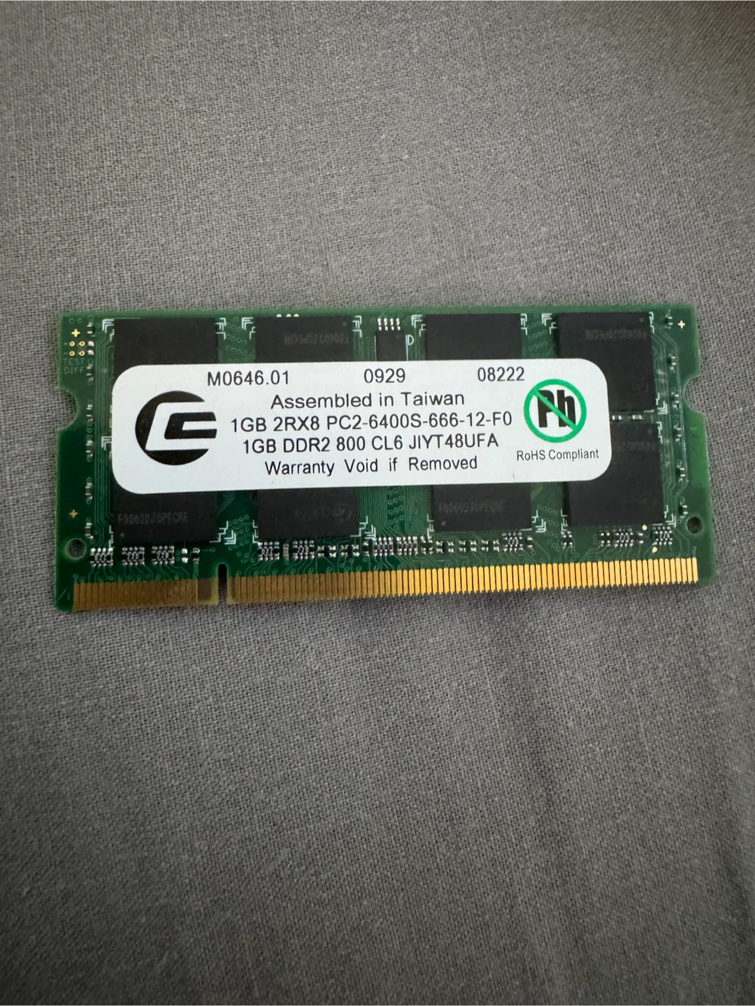 1GB DDR2 Laptop RAM – PC2-6400S 800MHz - photo 2