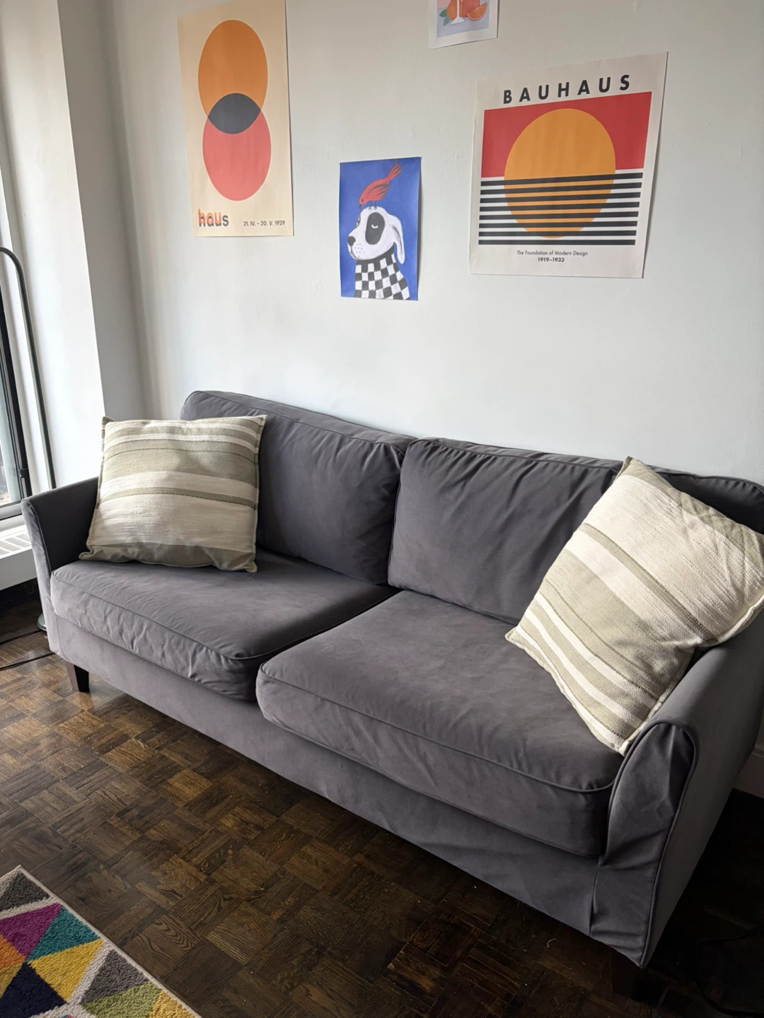 Dark Grey Two-Seater Sofa - photo 2