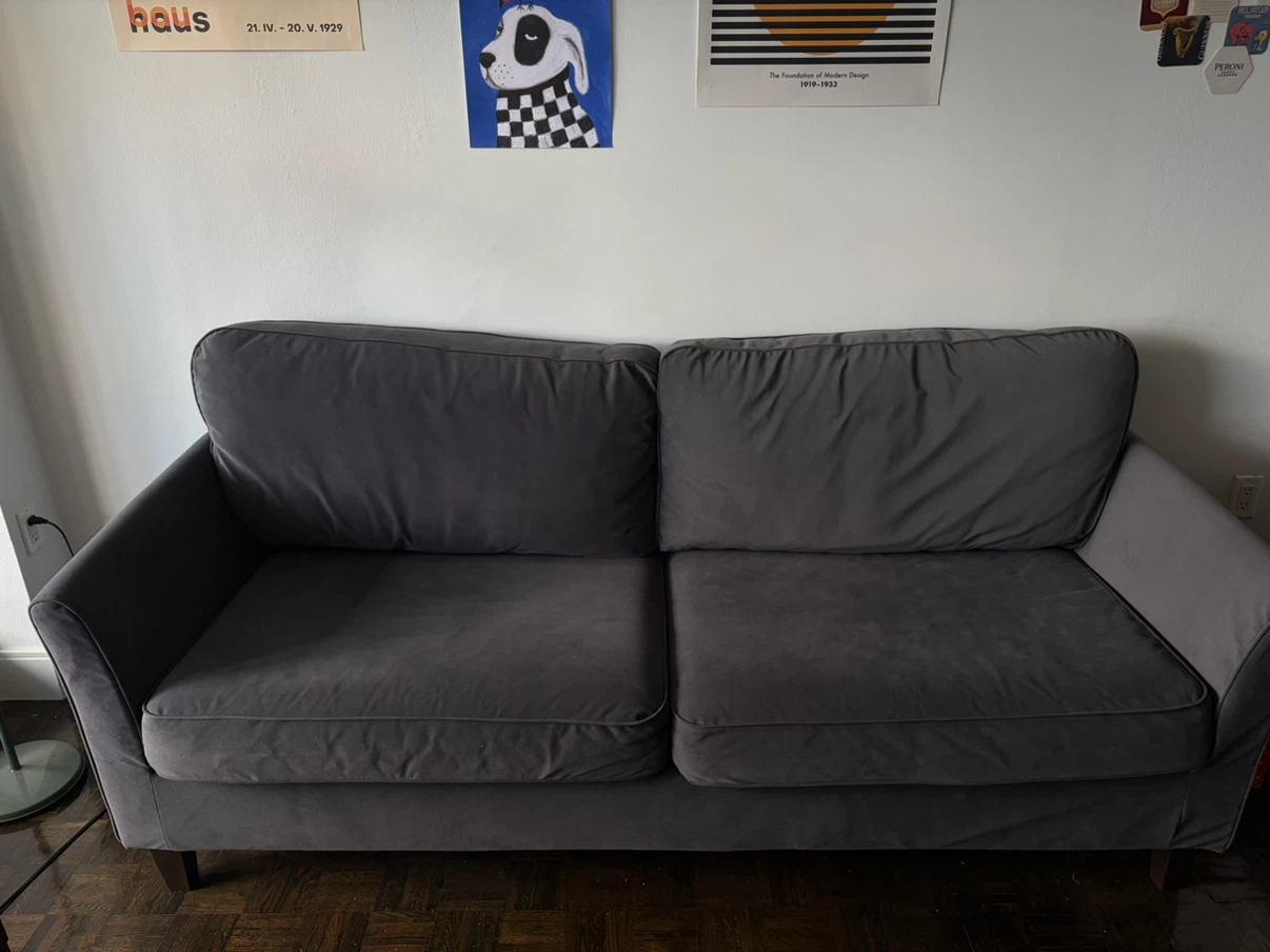 Dark Grey Two-Seater Sofa - photo 3