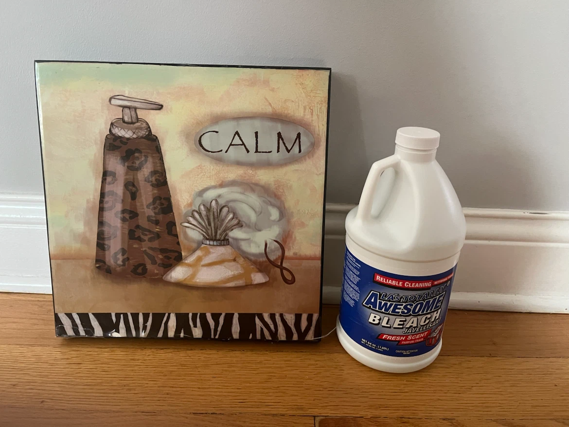 Calm Leopard Print Bathroom Wall Art - photo 2