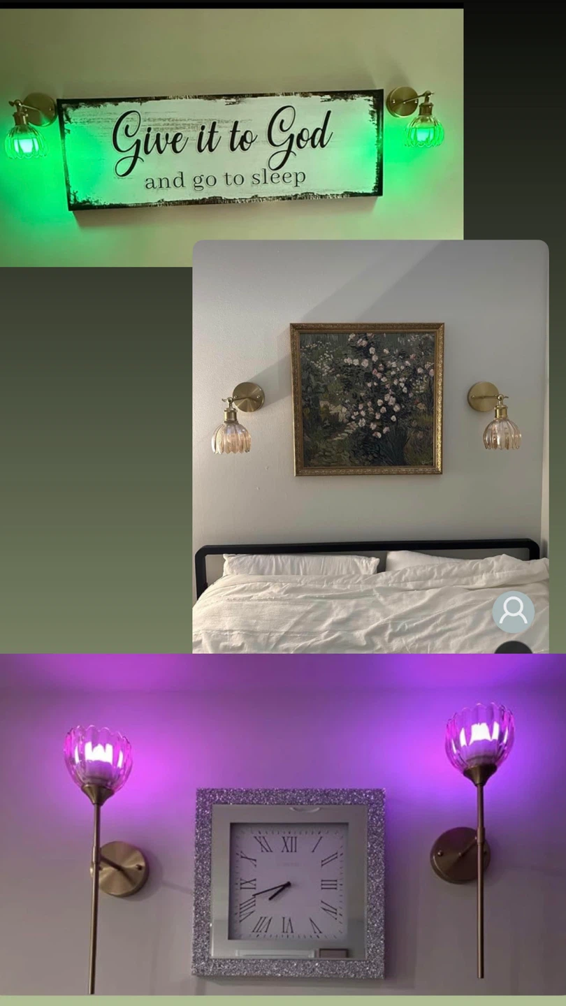Wall Sconce Set of 2 light night lights - photo 2