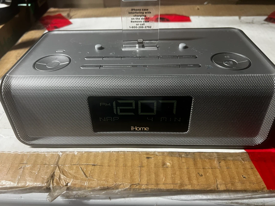 iHome Alarm Clock Radio with Dock