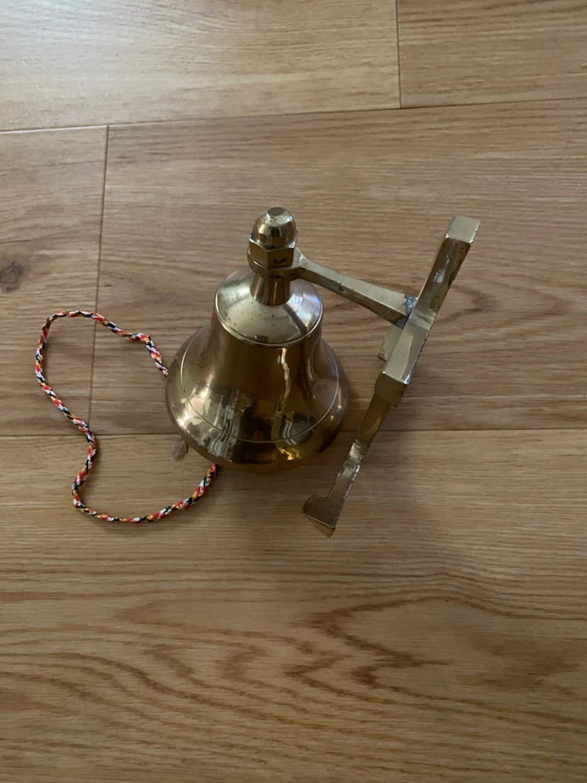 Vintage Brass Anchor Wall Bell