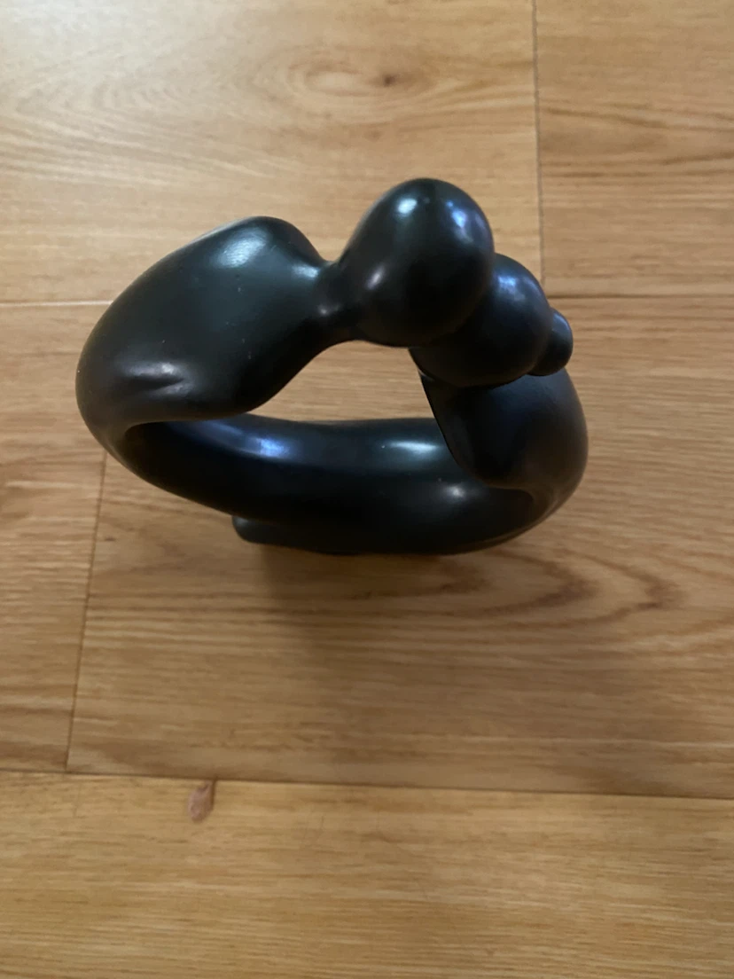 Abstract Matte Black Figurine