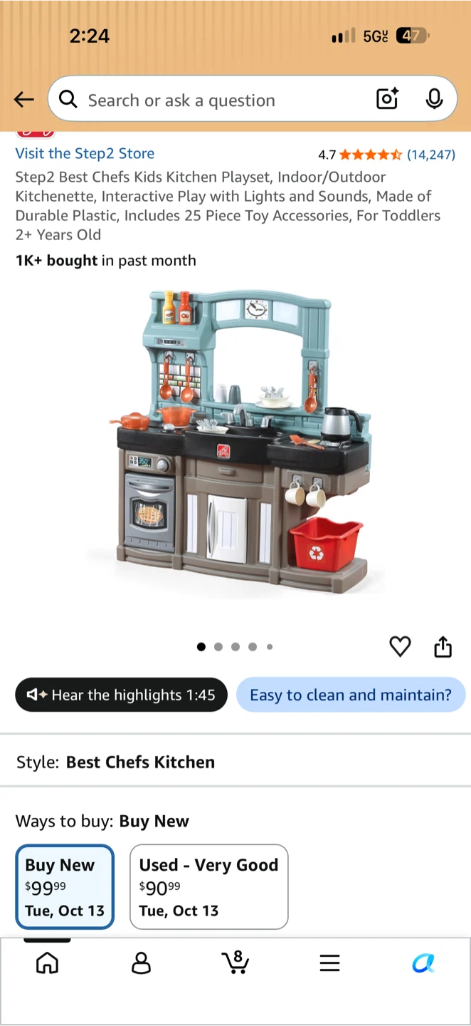 Step2 Best Chefs Kids Kitchen Playset