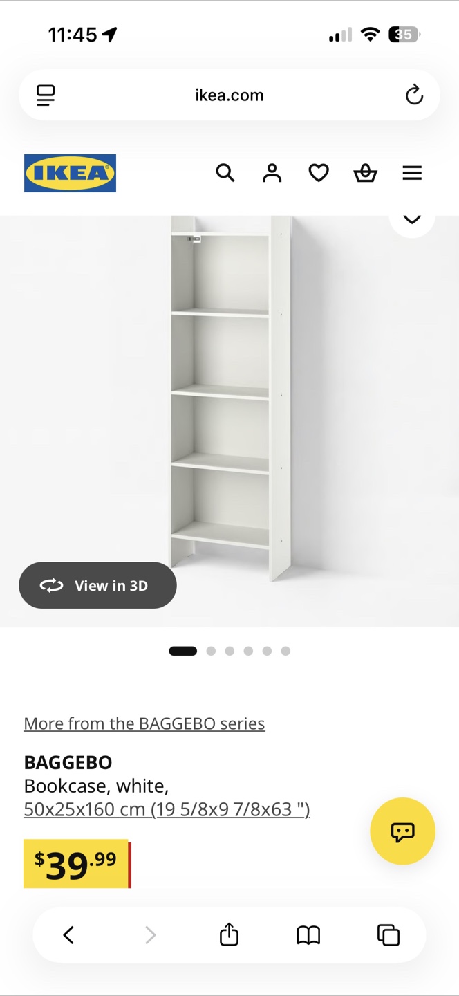 IKEA BAGGEBO White Bookcase - photo 2