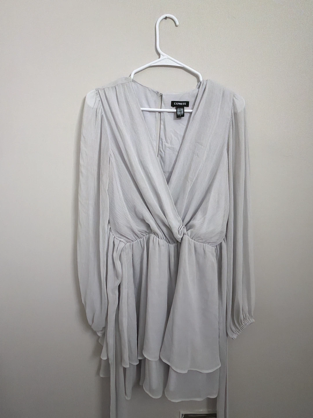 Express Long Sleeve V-Neck Dress