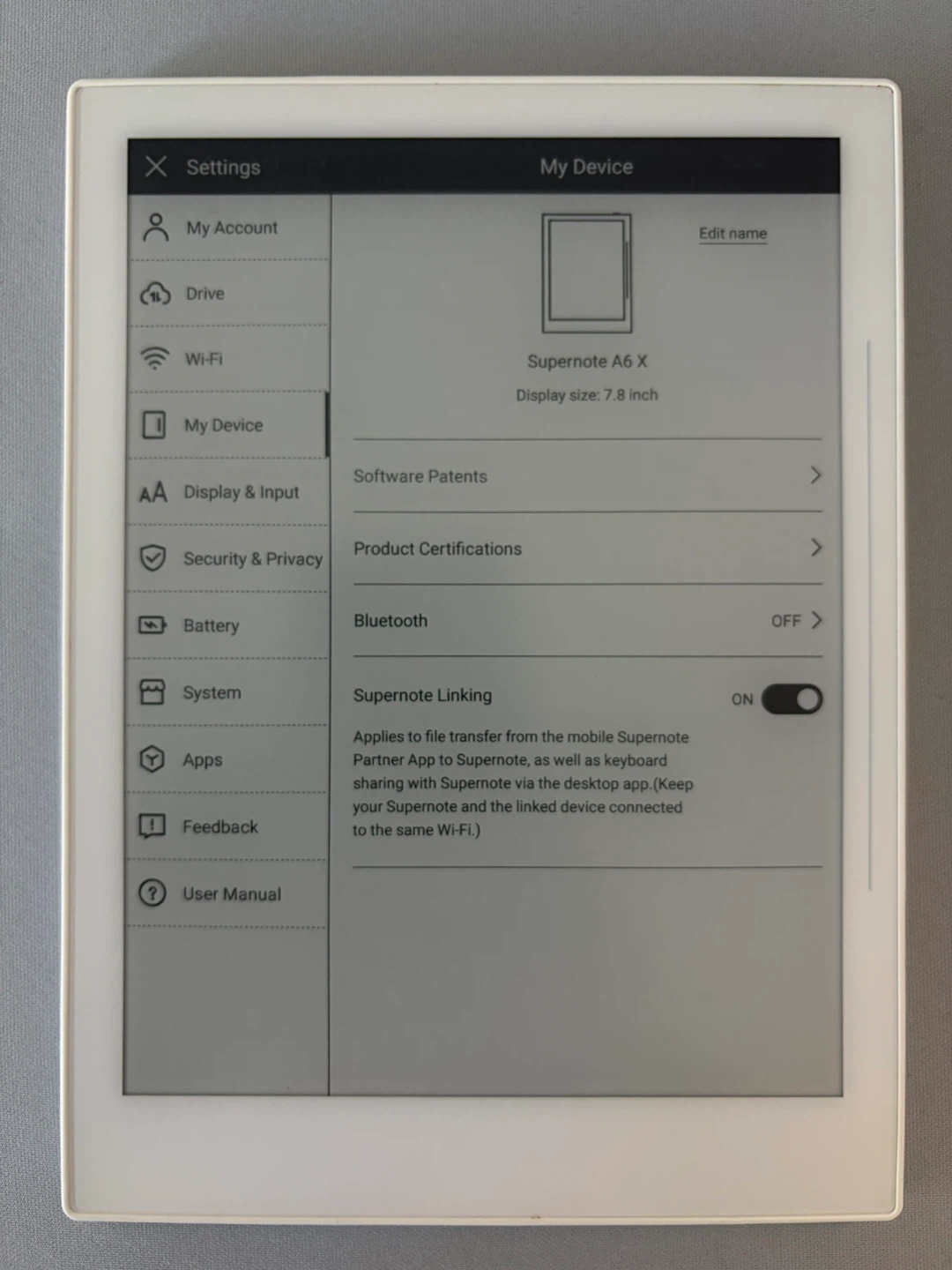Supernote A6 X Digital notebook - photo 4