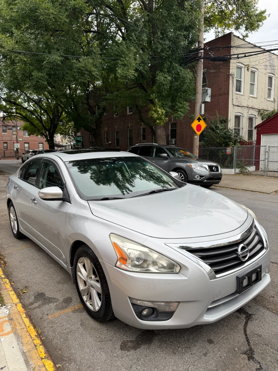 Silver Nissan Altima SV
