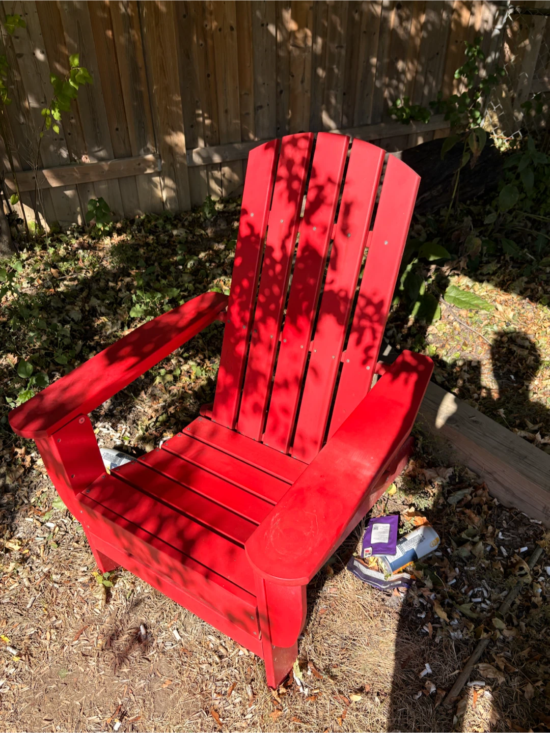 Hampton Bay Red Adirondack Chair - photo 2