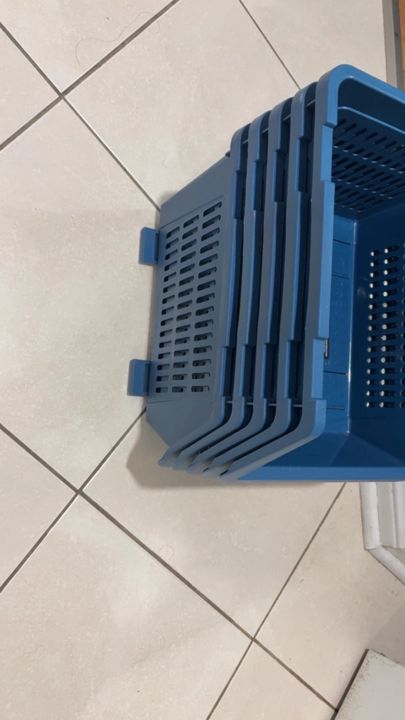 $3 per container—-5 Storage Essentials Stackable Deep Bins - photo 3