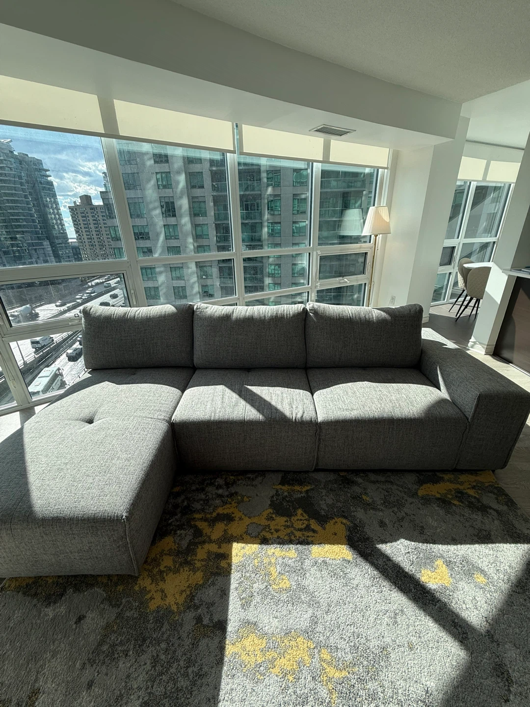 Grey Sectional with Chaise – Purchased from The Brick - photo 4