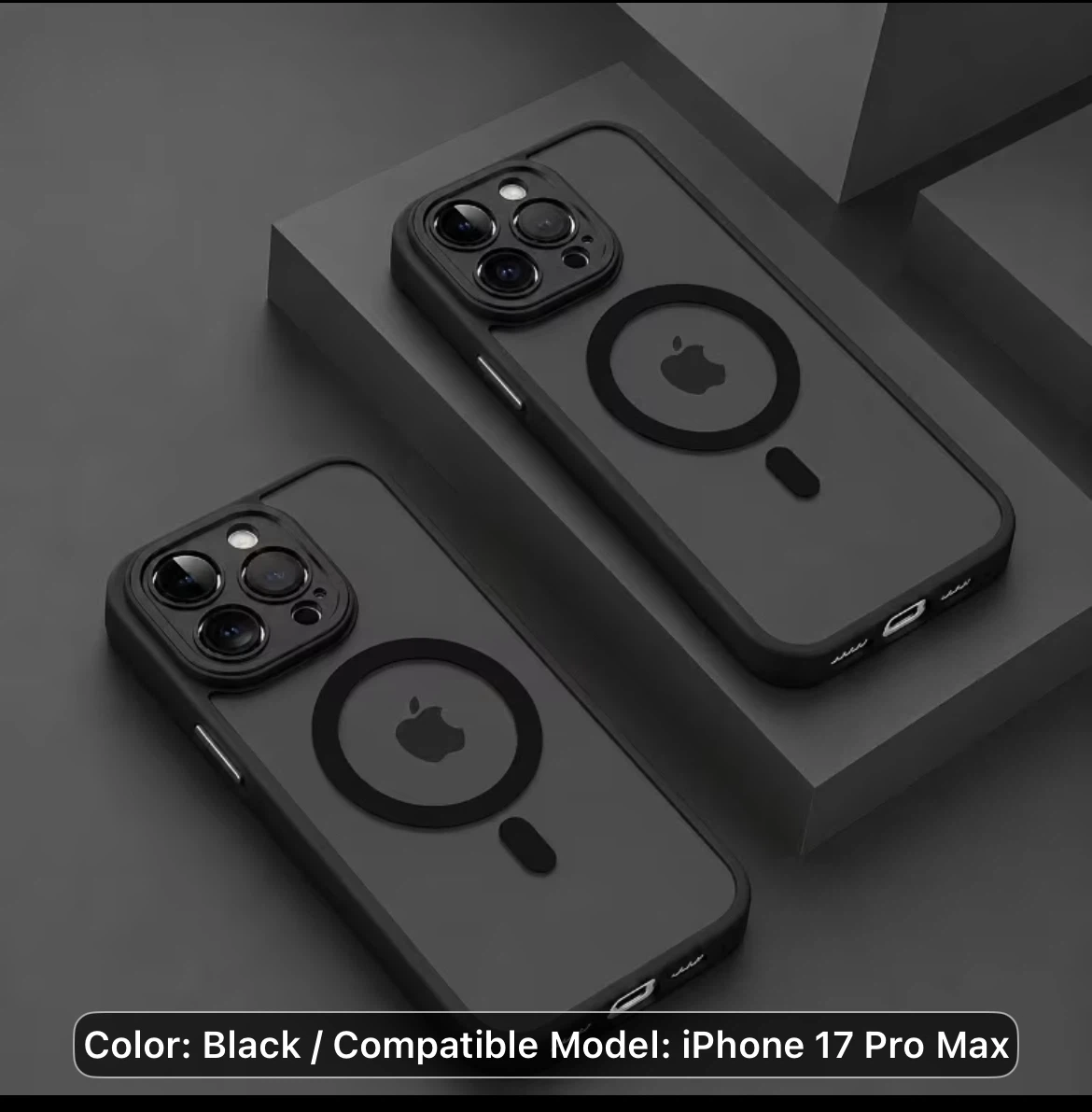 Black MagSafe Case for iPhone 17 Pro Max