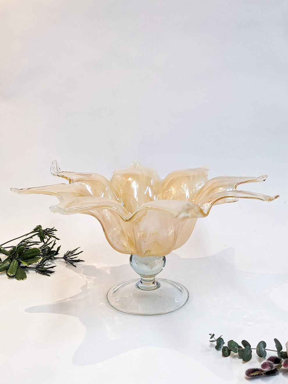 Murano Glass Flower Vase