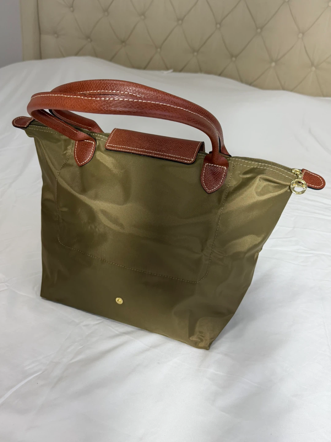 Longchamp Le Pliage Olive Green Tote brand new - photo 5