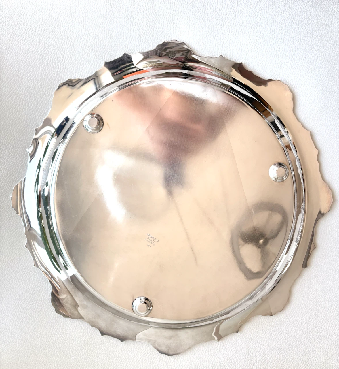 Primrose Plate E.P. Copper Serving Tray with Glass Insert - photo 5
