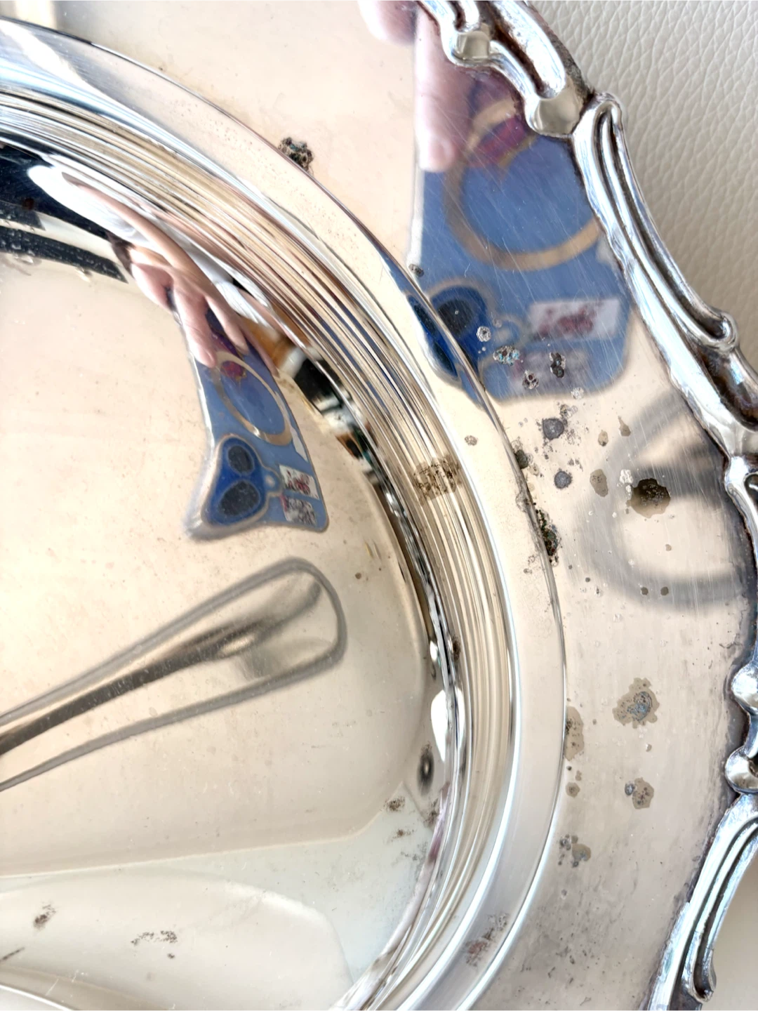 Silver Plated Serving Dish with Lid and glass insert - photo 4