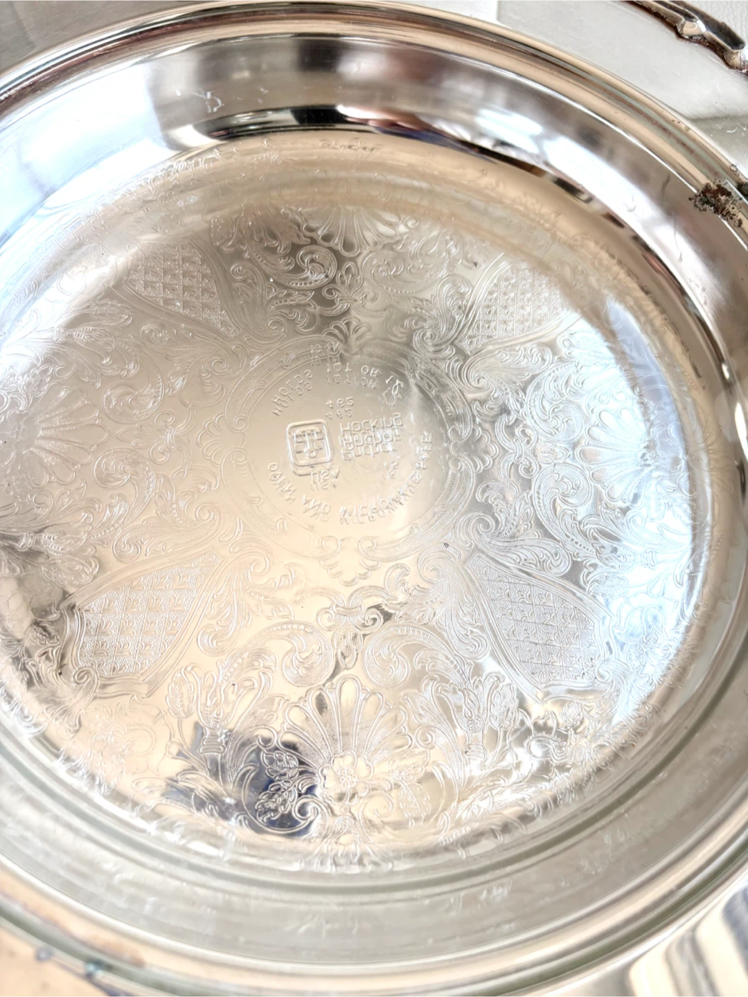Silver Plated Serving Dish with Lid and glass insert - photo 5