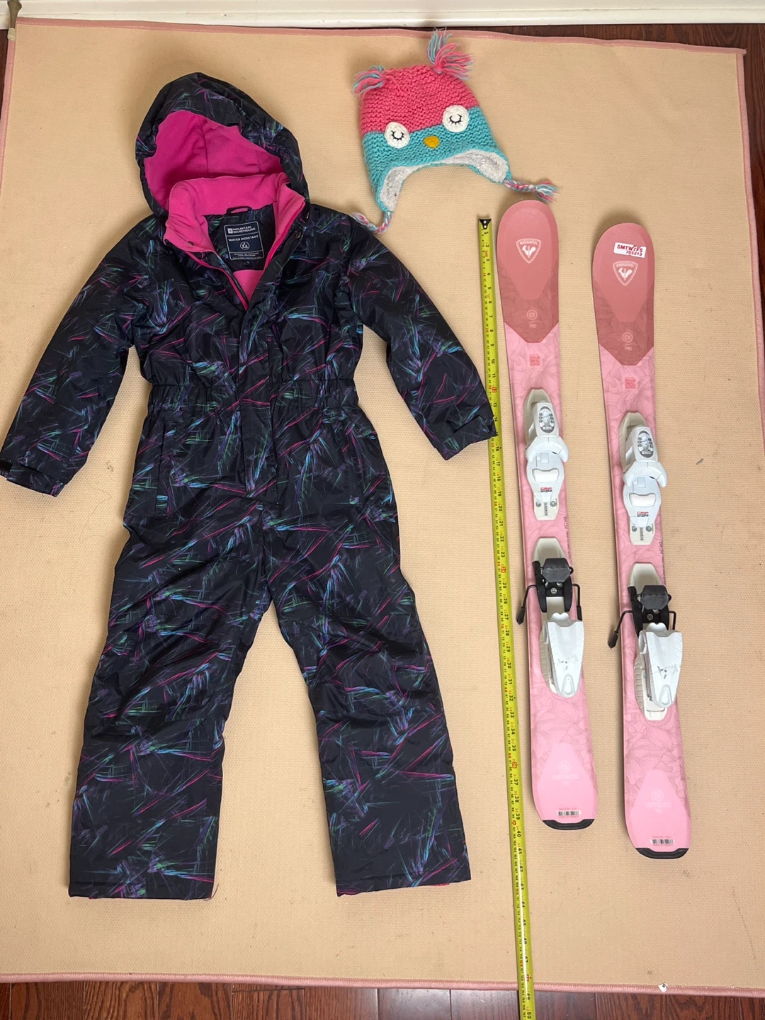 Rossignol Skis and Mountain Warehouse Snowsuit