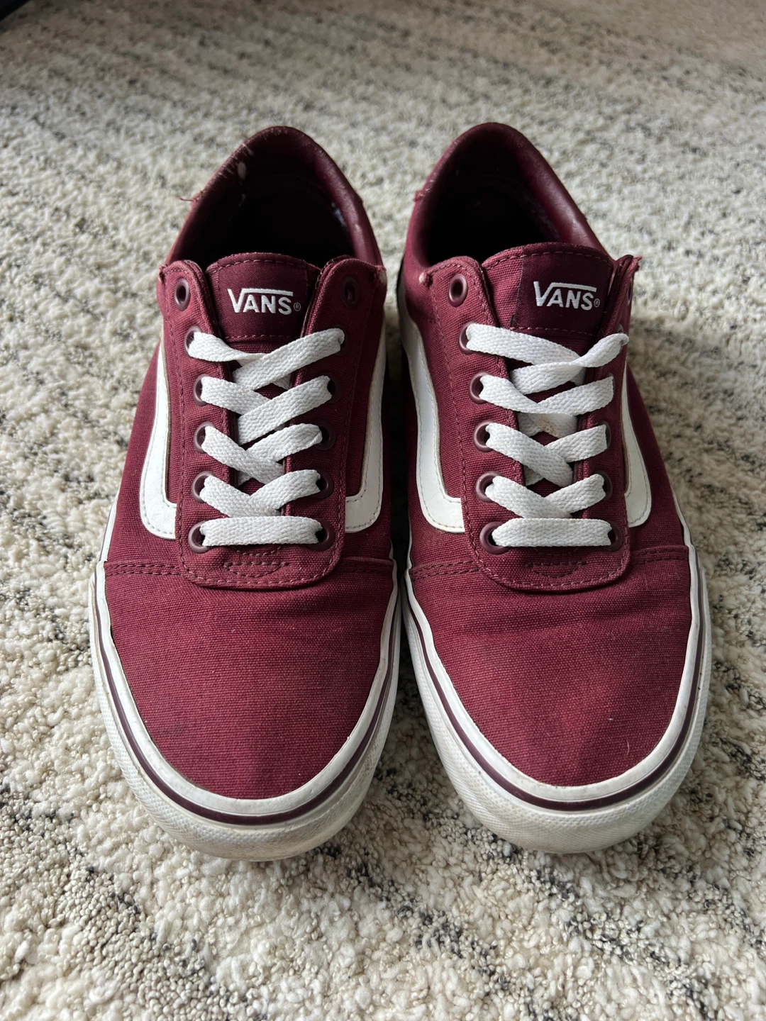 Burgundy Vans Size 8W