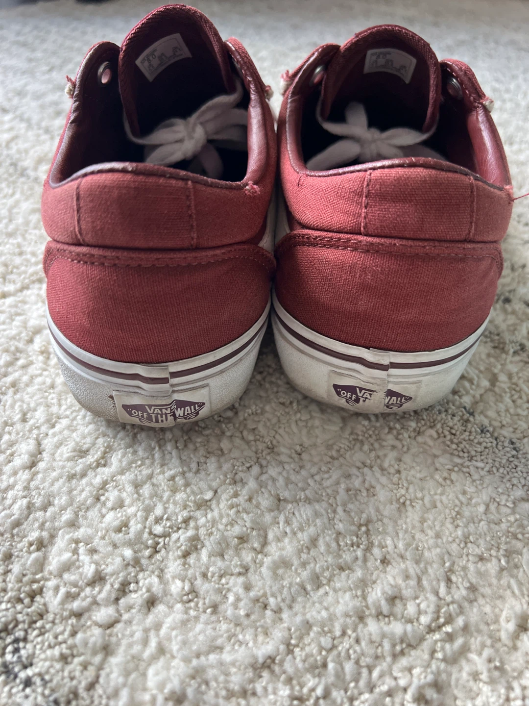 Burgundy Vans Size 8W - photo 3