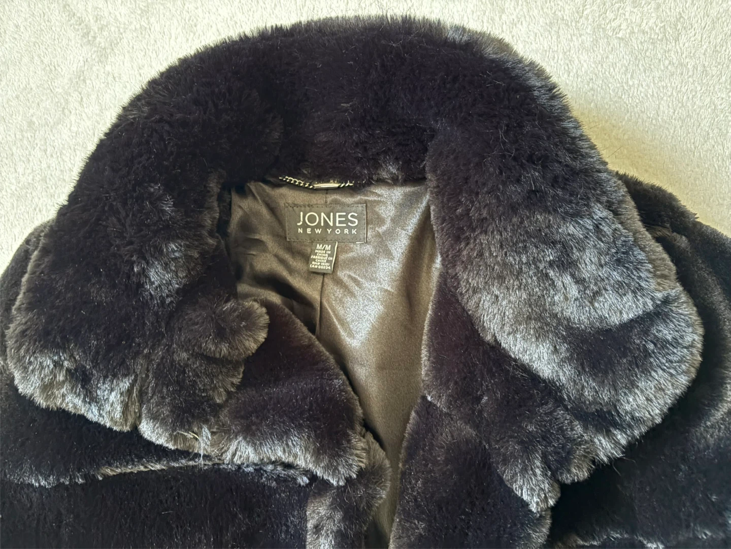 M - Jones New York Faux Fur Coat - photo 4
