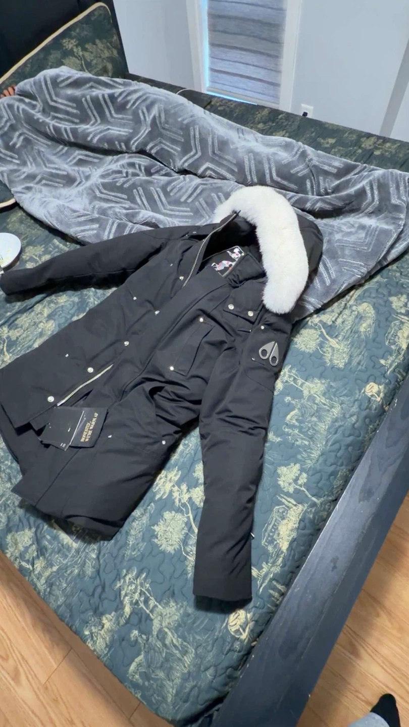 Moose Knuckles Down Filled Parka - Black - photo 4