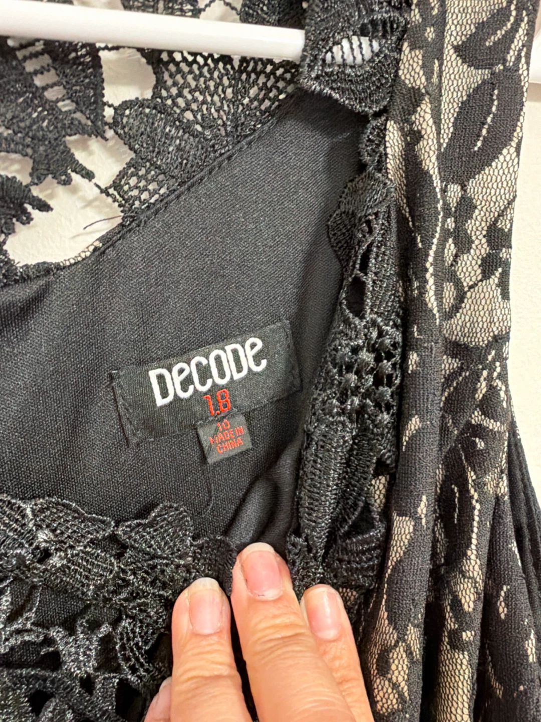 Decode 1.8 Black Lace Dress Size 10 - photo 2