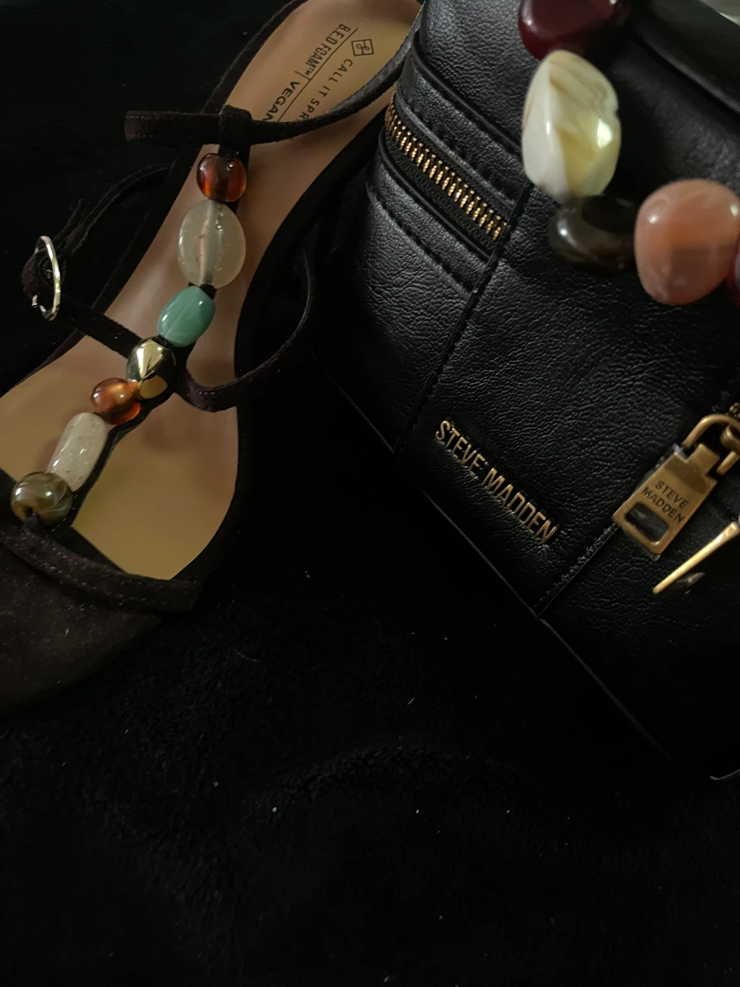 Steve Madden handbag and Call It Spring sandals