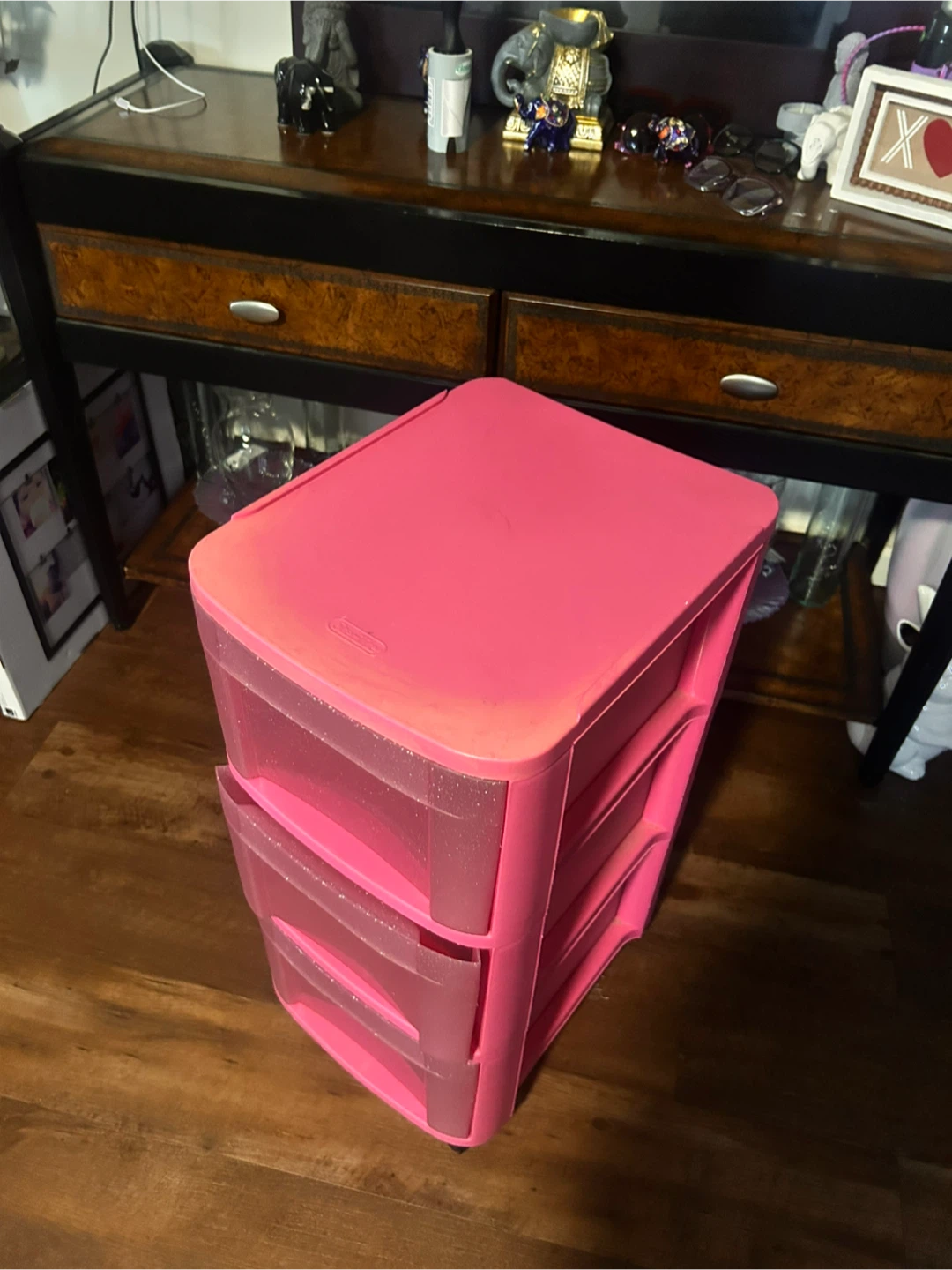 Sterilite 3-Drawer Pink Storage Unit