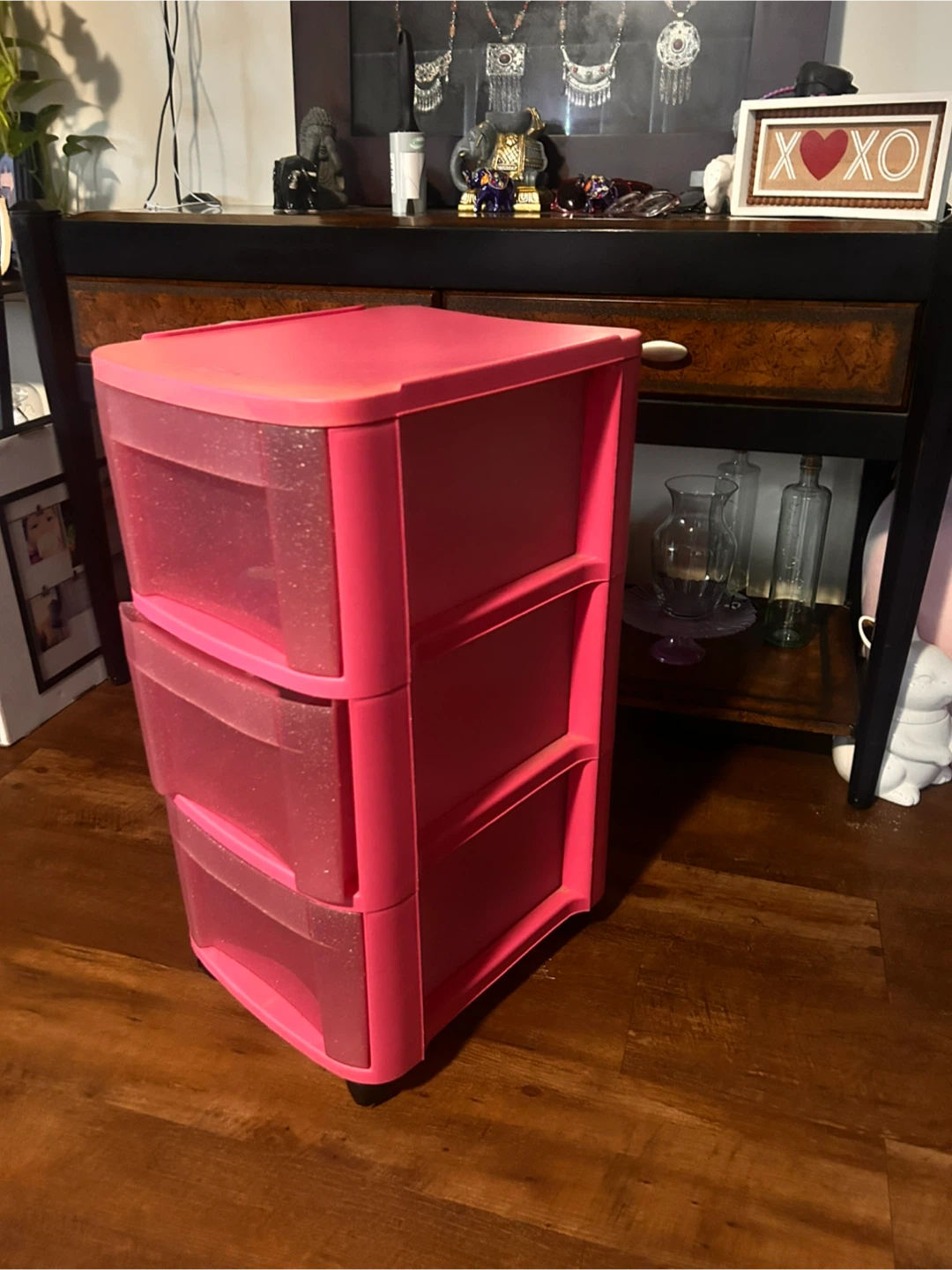 Sterilite 3-Drawer Pink Storage Unit - photo 2