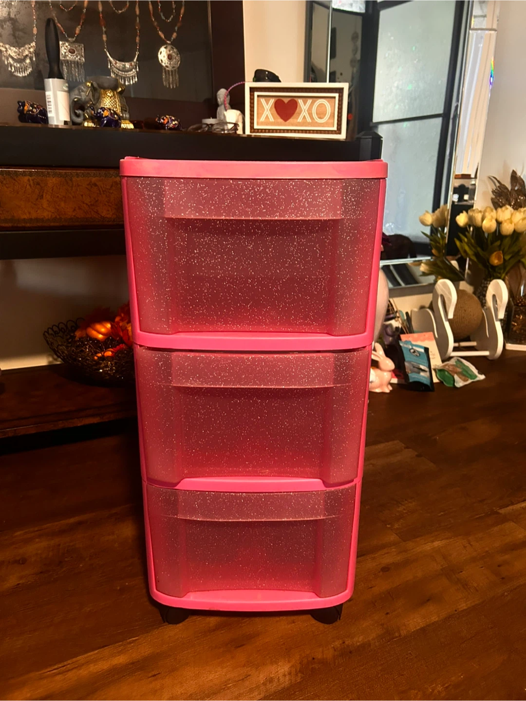 Sterilite 3-Drawer Pink Storage Unit - photo 3
