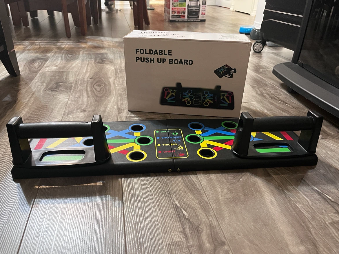 Foldable Push Up Board and Exercise Mat