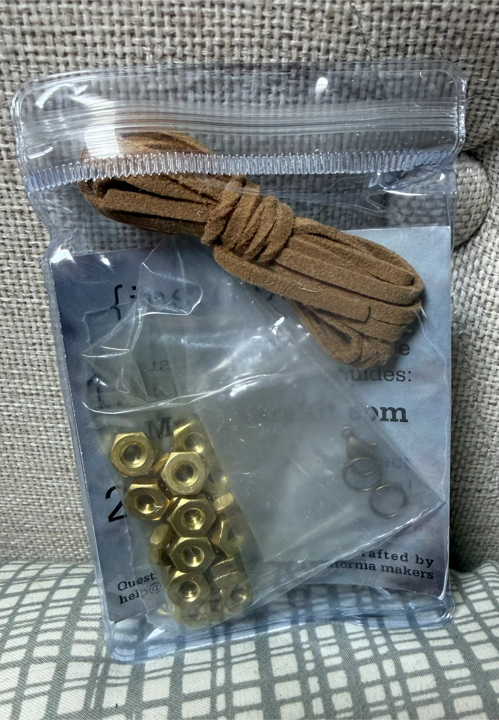 MakersKit Brass Hex Nut Bracelet DIY Kit - photo 2