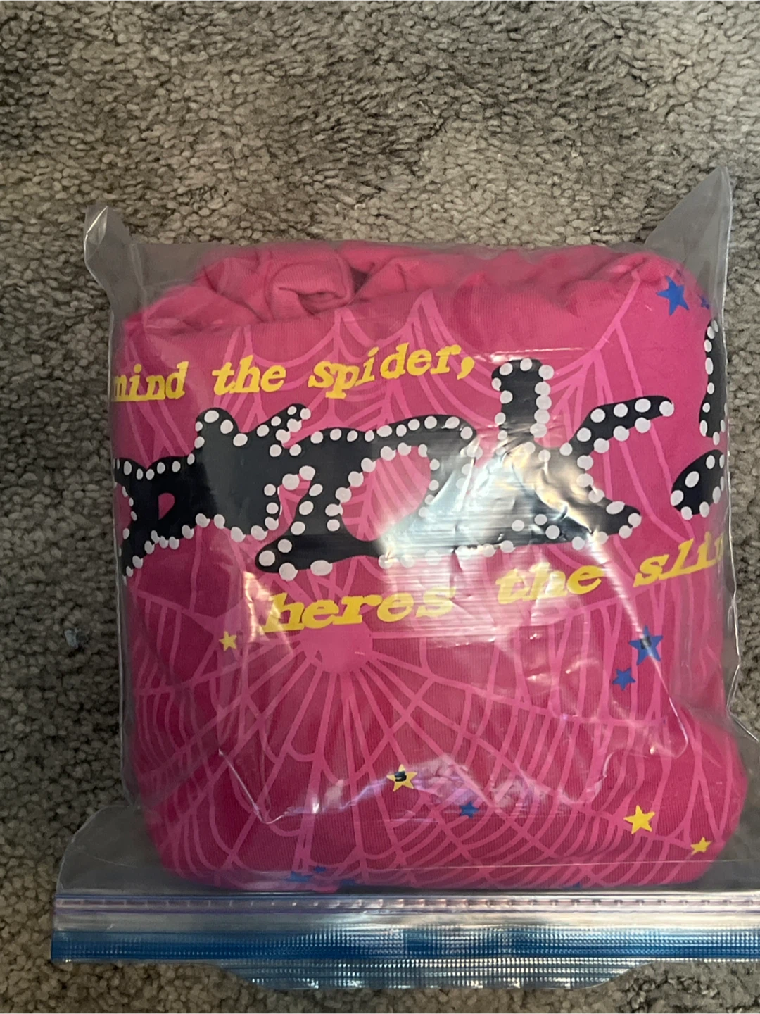 Pink sp5der hoodie