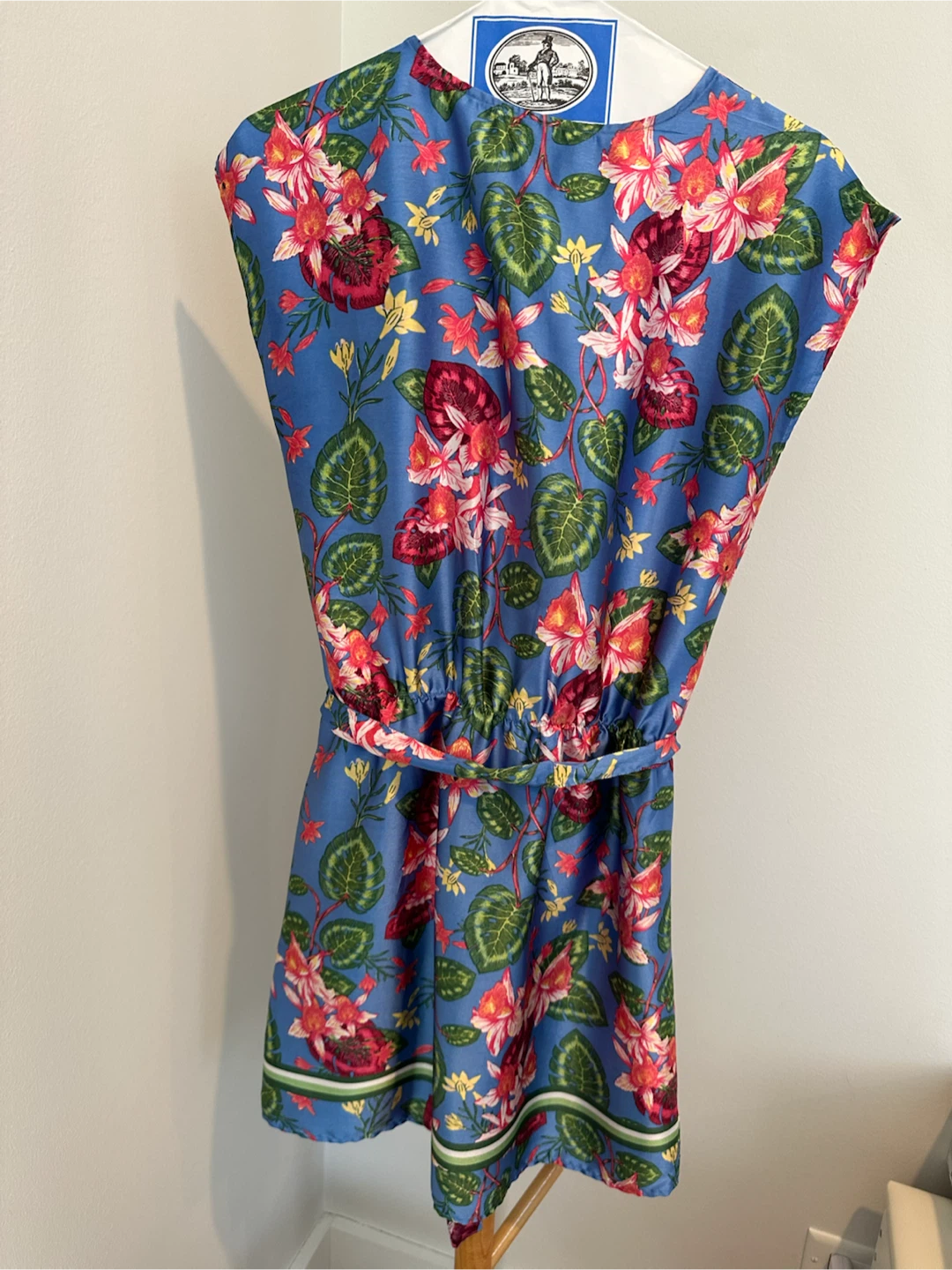 Floral Blue Sleeveless Dress - photo 2