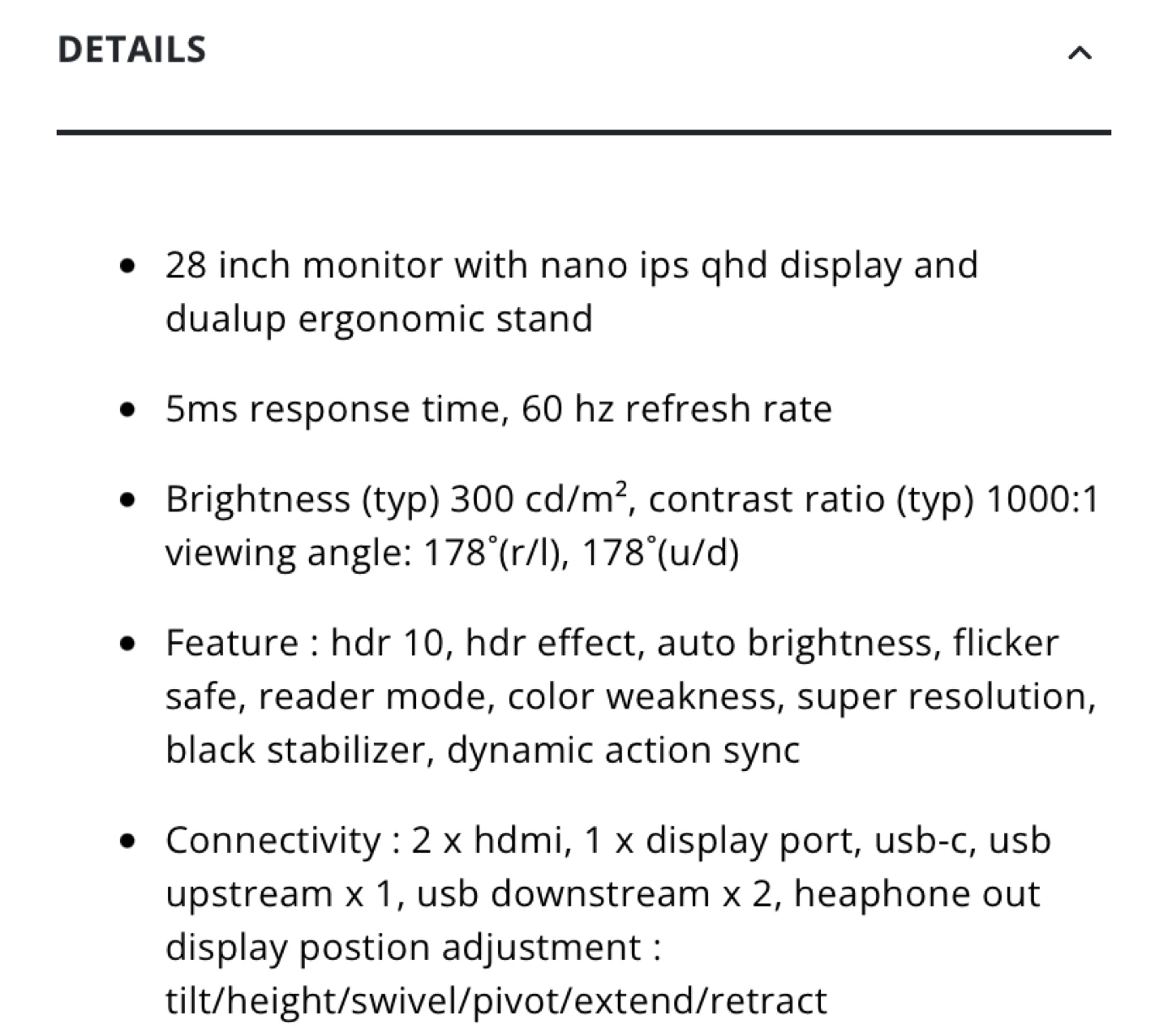 LG DualUp 28-inch QHD Ergonomic Monitor - photo 5