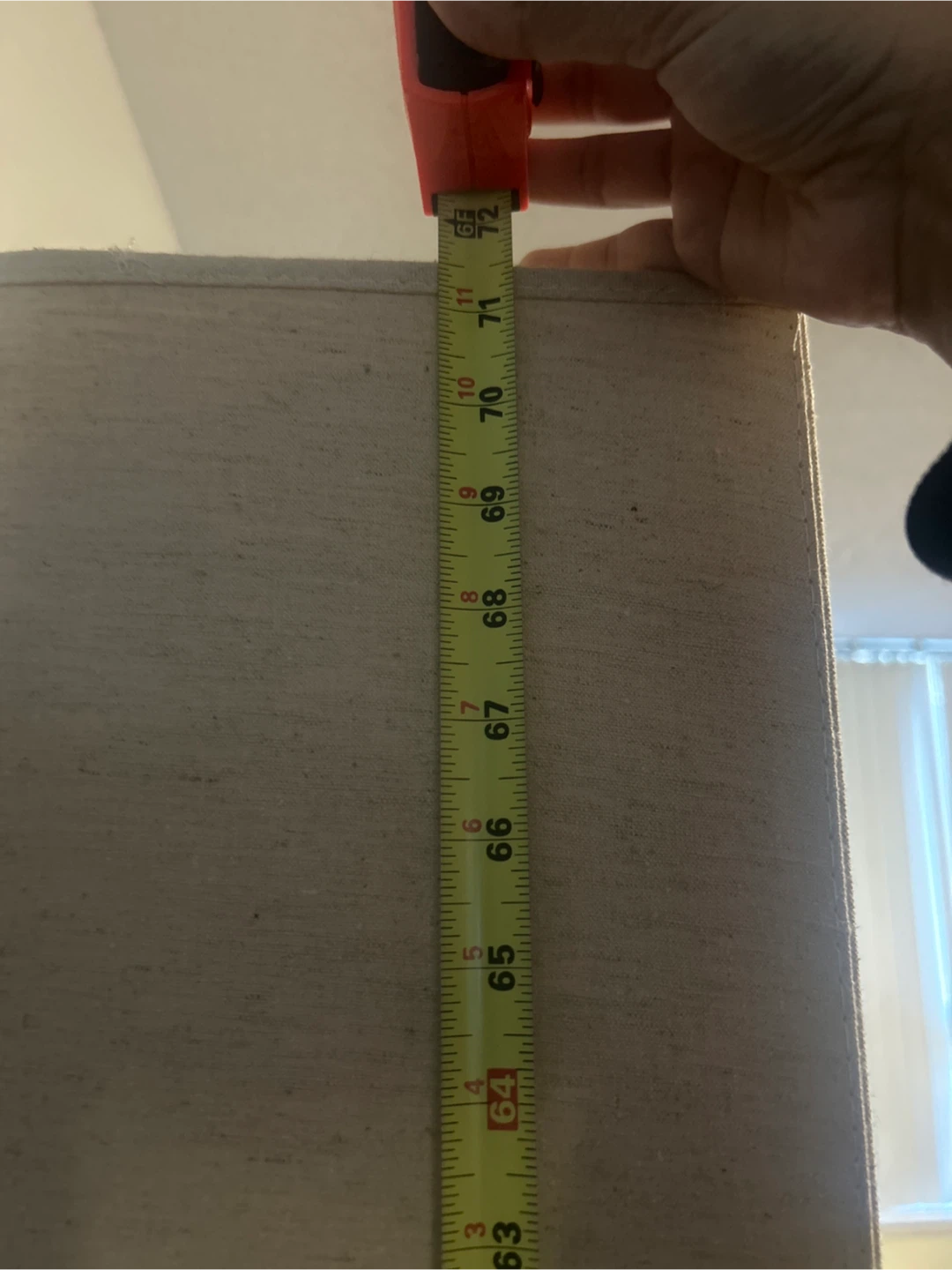 Tall Beige Fabric Floor Lamp - photo 3