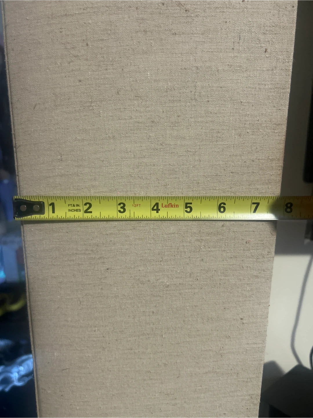 Tall Beige Fabric Floor Lamp - photo 4