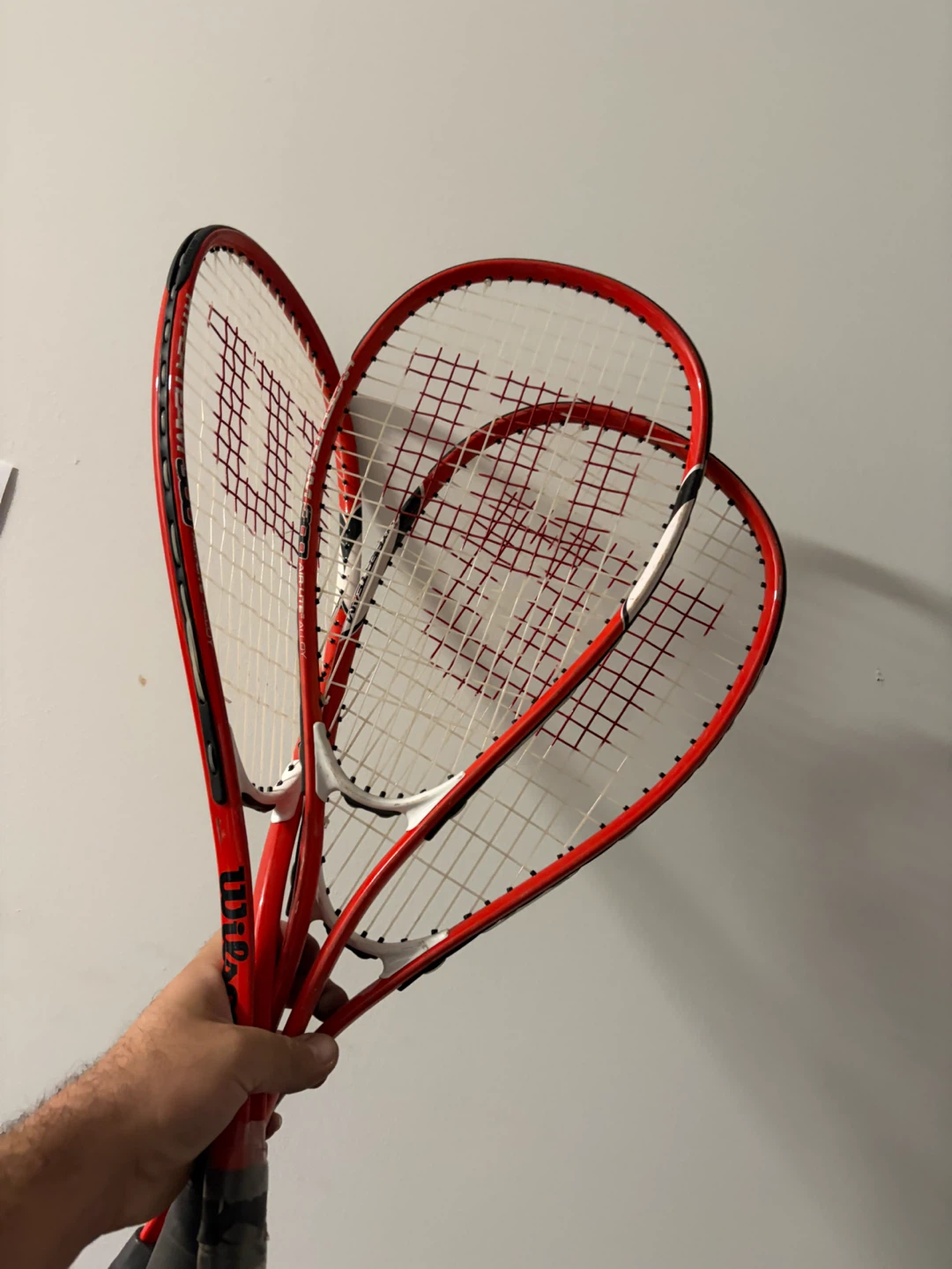 Wilson Hyper Team 500 Squash Rackets - Set of 3